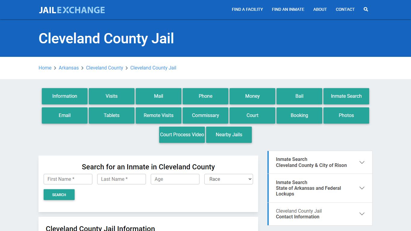 Cleveland County Jail Roster Lookup, AR, Inmate Search